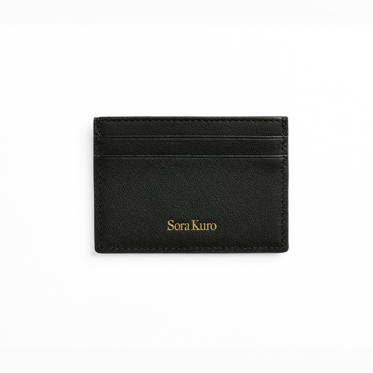 ONI' EMBOSSED LEATHER CARD HOLDER | SORA KURO ONI' EMBOSSED LEATHER CARD HOLDER | SORA KURO